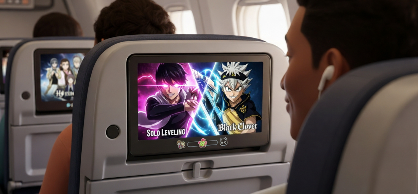 Crunchyroll Delta in-flight anime